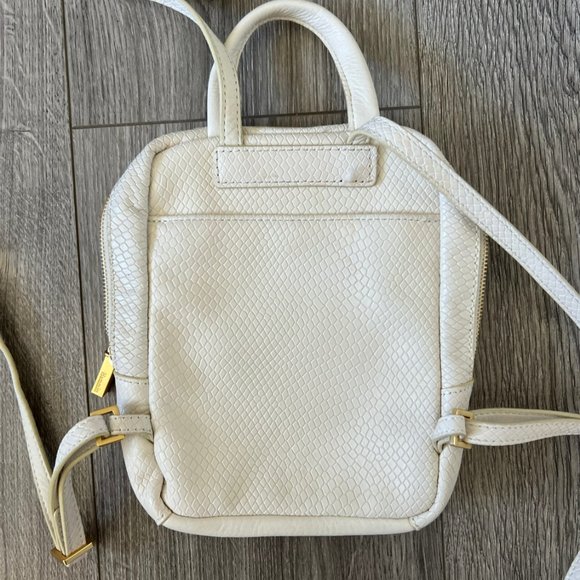 Hammitt Hunter Mini Marshmallow White Snake Mini Backpack Purse - Picture 3 of 7